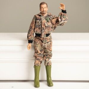 VTG ERTL Outdoor Sportsman Hunter Posable Figurine Military Soldier Retro Camo